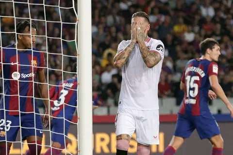 Barcelona 1-0 Sevilla: Sergio Ramos own goal secures a narrow win for Barcelona. 5