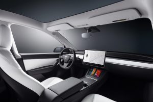 Interior of Tesla Model Y